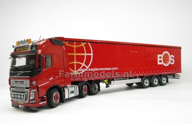 Rebuilt: EAS Eagle Over Seas PACTON Schuifzeil Trailer 1:32 Marge Models   MM1902-01-R  