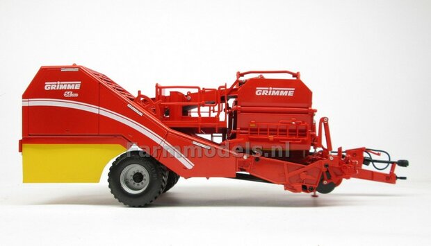 Voorbeeld foto&#039;s Rebuilt Grimme SE260 bunker verstek rooier op Dubbellucht Cultuurwielen set + brede Vredestein band 1:32 Wiking WK77816  