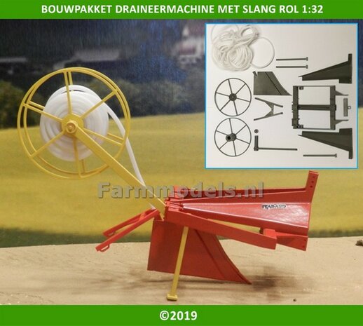 Draineer ploeg/ machine BOUWKIT  1:32    03115 