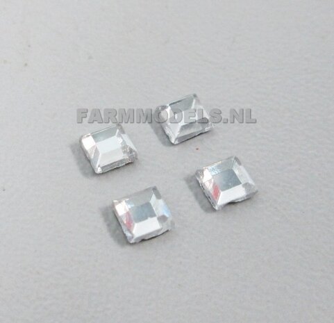 4x Glimmer / diamant 4 x 4 mm
