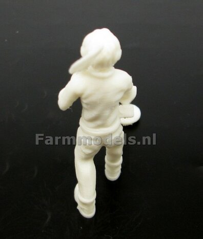 Metaaldetectorist ONBEWERKT 3D geprint 1:32