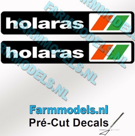 holaras stickers 8 mm hoog Pr&eacute;-Cut Decals 1:32 Farmmodels.nl