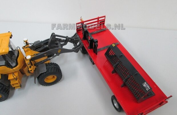 67111 Platte wagen voor Volvo Shovel of trekker aanhanger 1:32 