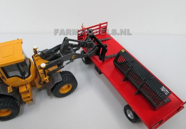 67111 Platte wagen voor Volvo Shovel of trekker aanhanger 1:32 