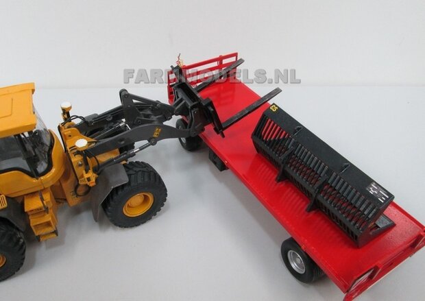 67111 Platte wagen voor Volvo Shovel of trekker aanhanger 1:32 