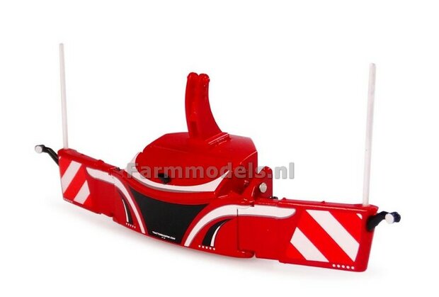 Rood Tractor bumper Safetyweight 800kg Universal Hobbies, geschikt voor diverse merken 1:32 UH6250 