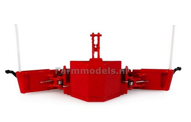 Rood Tractor bumper Safetyweight 800kg Universal Hobbies, geschikt voor diverse merken 1:32 UH6250 