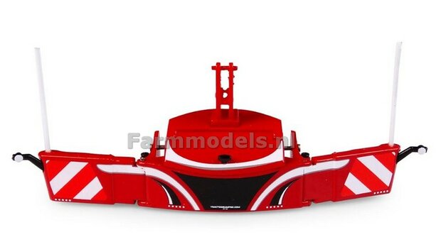 Rood Tractor bumper Safetyweight 800kg Universal Hobbies, geschikt voor diverse merken 1:32 UH6250 