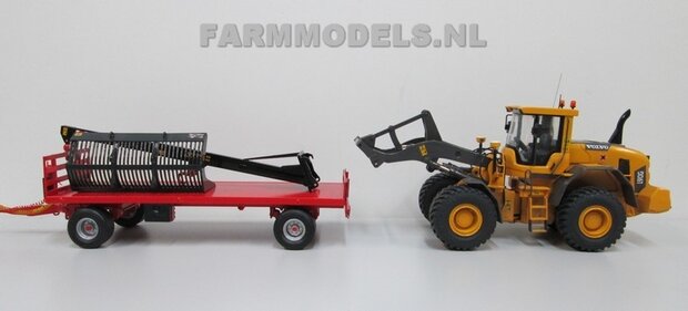 BOUWKIT: Verleng Jip Shovel Bouwkit, geschikt voor o.a. snelwissel koppeling 510005 t/m 510095 &amp; Volvo VAB-STD van AT &amp; Claas Torion/ Liebherr L 556 van Wiking modellen 1:32 (HTD)