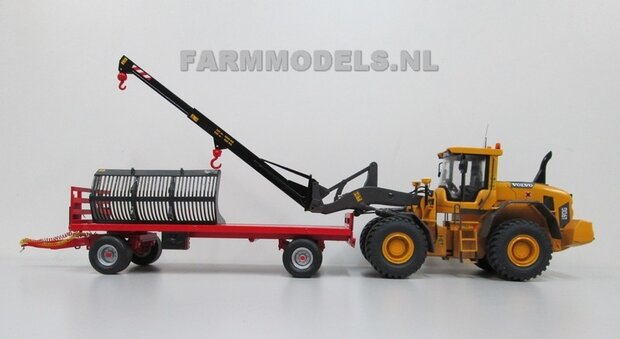 BOUWKIT: Verleng Jip Shovel Bouwkit, geschikt voor o.a. snelwissel koppeling 510005 t/m 510095 &amp; Volvo VAB-STD van AT &amp; Claas Torion/ Liebherr L 556 van Wiking modellen 1:32 (HTD)