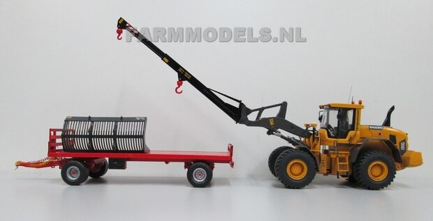 BOUWKIT: Verleng Jip Shovel Bouwkit, geschikt voor o.a. snelwissel koppeling 510005 t/m 510095 &amp; Volvo VAB-STD van AT &amp; Claas Torion/ Liebherr L 556 van Wiking modellen 1:32 (HTD)