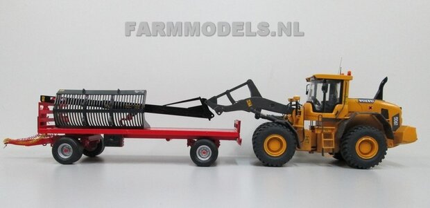 67111 Platte wagen voor Volvo Shovel of trekker aanhanger 1:32 