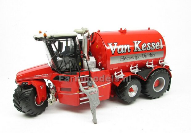 ND-VERVAET Hydro Trike XL, RED TANK + ZILVER VELGEN + VAN KESSEL LOGO 1:32 Marge Models  MM1819-VANKESSEL-5