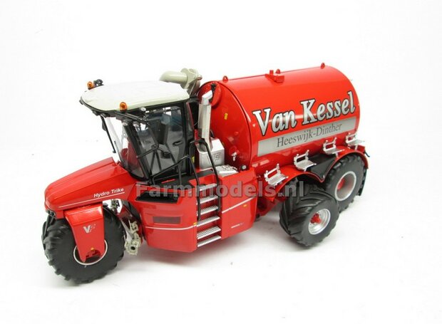 ND-VERVAET Hydro Trike XL, RED TANK + ZILVER VELGEN + VAN KESSEL LOGO 1:32 Marge Models  MM1819-VANKESSEL-5