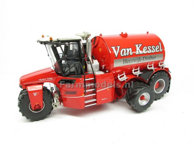 ND-VERVAET Hydro Trike XL, RED TANK + ZILVER VELGEN + VAN KESSEL LOGO 1:32 Marge Models  MM1819-VANKESSEL-5