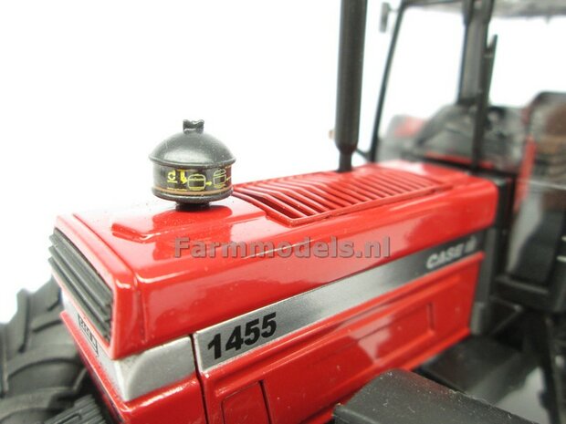 CASE IH 1455 ZILVER type stickers (passend op de 1455XL Schuco motorkap) Pr&eacute;-Cut Decals 1:32 Farmmodels.nl 