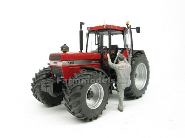 CASE IH 1455 ZILVER type stickers (passend op de 1455XL Schuco motorkap) Pr&eacute;-Cut Decals 1:32 Farmmodels.nl 