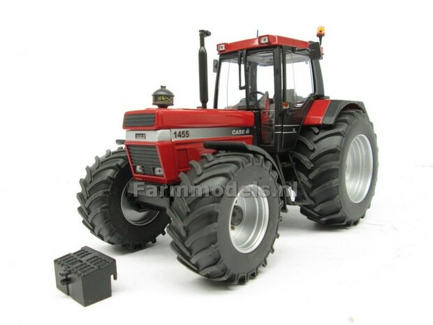 CASE IH 1455 ZILVER type stickers (passend op de 1455XL Schuco motorkap) Pr&eacute;-Cut Decals 1:32 Farmmodels.nl 