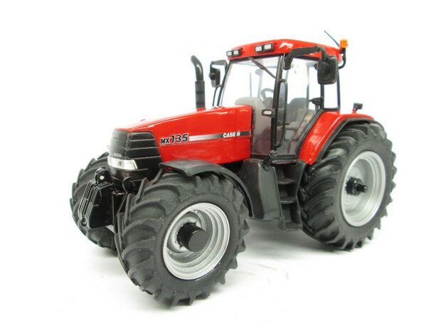 CASE IH MX135 type stickers (o.a. Case MX150 UH motorkap rechte uitvoering) Pr&eacute;-Cut Decals 1:32 Farmmodels.nl 