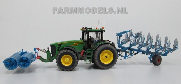 335. John Deere 8430 ploegen met Lemken Juwel 6 schaar met vorenpakker