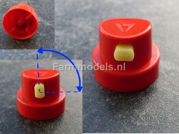 Kuhn ROOD Spuitbus / Spray paint - Farmmodels series = Industrie lak, 400ml. ook voor schaal 1:1 zeer geschikt!!