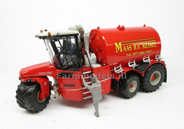 Rebuilt &amp; ND: VERVAET Hydro Trike XL, TANK NAADLOOS + MAAS LOGO 1:32 Marge Models  MM1819-MAAS-5