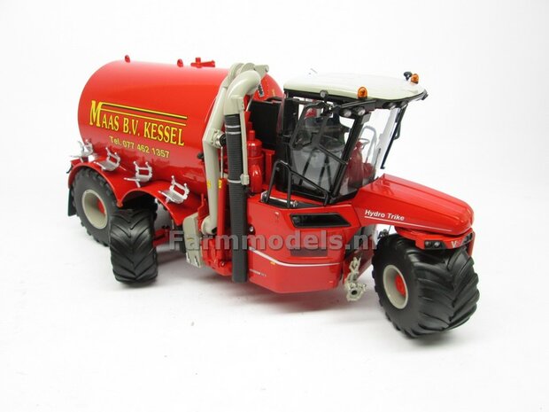 Rebuilt &amp; ND: VERVAET Hydro Trike XL, TANK NAADLOOS + MAAS LOGO 1:32 Marge Models  MM1819-MAAS-5