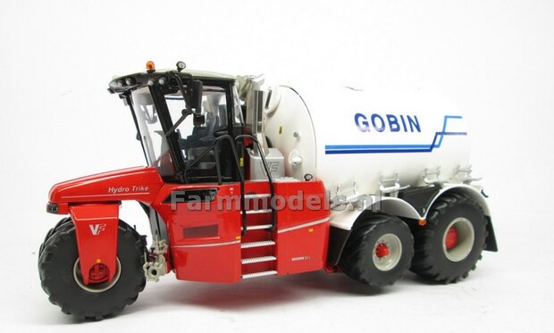 Rebuilt &amp; ND-VERVAET Hydro Trike XL, WHITE TANK + GOBIN LOGO 1:32 Marge Models  MM1819-GOBIN-5