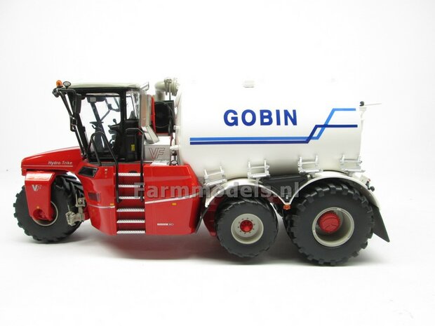 Rebuilt &amp; ND-VERVAET Hydro Trike XL, WHITE TANK + GOBIN LOGO 1:32 Marge Models  MM1819-GOBIN-5