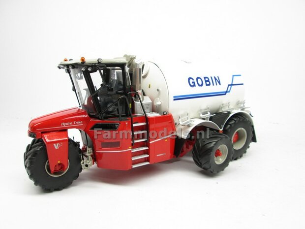 Rebuilt &amp; ND-VERVAET Hydro Trike XL, WHITE TANK + GOBIN LOGO 1:32 Marge Models  MM1819-GOBIN-5