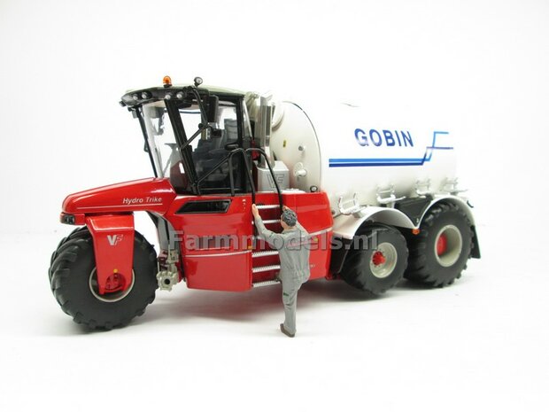 Rebuilt &amp; ND-VERVAET Hydro Trike XL, WHITE TANK + GOBIN LOGO 1:32 Marge Models  MM1819-GOBIN-5