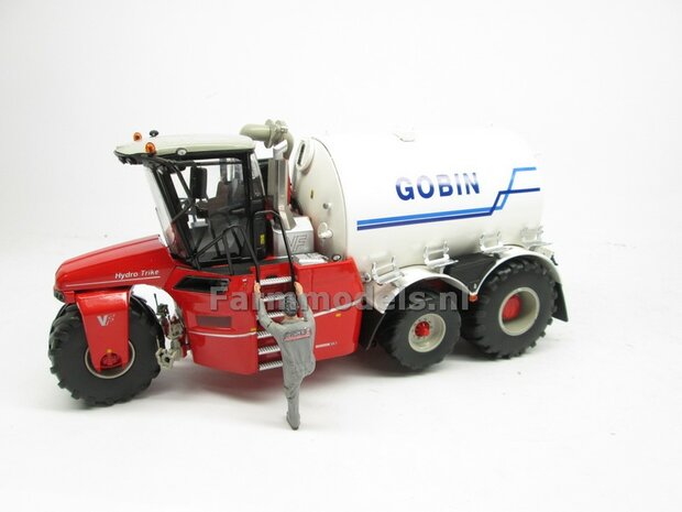 Rebuilt &amp; ND-VERVAET Hydro Trike XL, WHITE TANK + GOBIN LOGO 1:32 Marge Models  MM1819-GOBIN-5