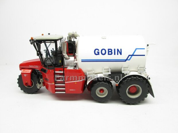 Rebuilt &amp; ND-VERVAET Hydro Trike XL, WHITE TANK + GOBIN LOGO 1:32 Marge Models  MM1819-GOBIN-5