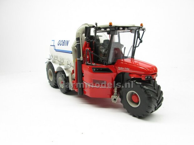 Rebuilt &amp; ND-VERVAET Hydro Trike XL, WHITE TANK + GOBIN LOGO 1:32 Marge Models  MM1819-GOBIN-5