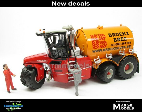 ND-VERVAET Hydro Trike, YELLOW TANK + BROEKX LOGO 1:32 Marge Models  MM1819-BROEKX-5