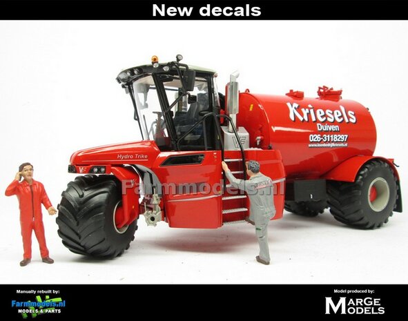 ND-VERVAET Hydro Trike, RED TANK + Kriesels LOGO 1:32 Marge Models  MM1819-Kriesels-3