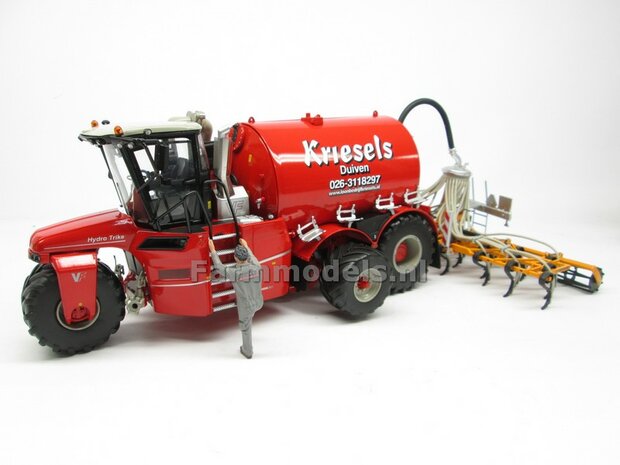 ND-VERVAET Hydro Trike XL, RED TANK + Kriesels LOGO 1:32 Marge Models  MM1819-Kriesels-5