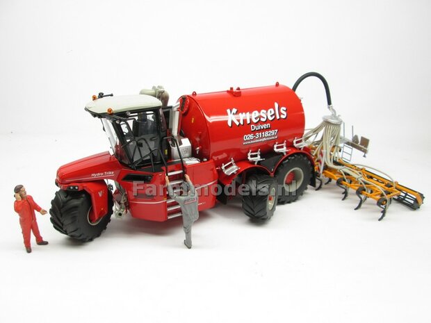 ND-VERVAET Hydro Trike XL, RED TANK + Kriesels LOGO 1:32 Marge Models  MM1819-Kriesels-5