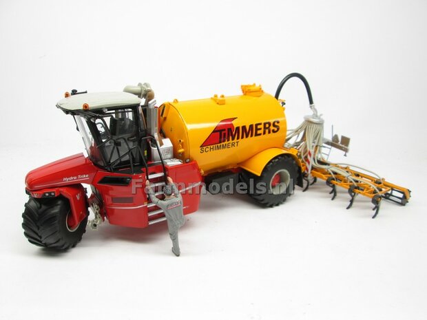 Rebuilt &amp; ND-VERVAET Hydro Trike, YELLOW RAL 1028 TANK + TIMMERS LOGO 1:32 Marge Models  MM1819-TIMMERS-3