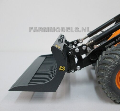 Puinriek Normaal handgebouwd model t.b.v. JCB of Volvo shovel, geschikt voor onze snelwisselsets 55000 t/m 55050, 1:32