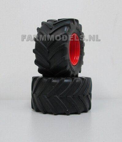 Michelin 1050 OPREK GROOT + Alu. velgen, geschikt voor de Fendt 924/ 926 Gen II en Fendt 926/ 930 Gen. III WeiseToys 1:32   