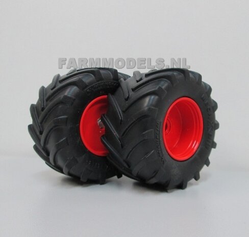 Michelin 1050 OPREK GROOT + Alu. velgen, geschikt voor de Fendt 924/ 926 Gen II en Fendt 926/ 930 Gen. III WeiseToys 1:32   