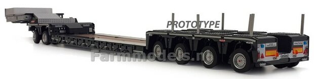ANTRACITE Nooteboom Euro Lowloader met ANTRACIET interdolly + Free Gift Decals   1:32 MargeModels MM2011-02   