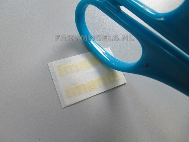 imants LOSSE letters in fel GEEL stickerset Pr&eacute;-Cut Decals (Transferfolie) 6mm hoog voorgesneden sticker via applicatie folie aan te brengen