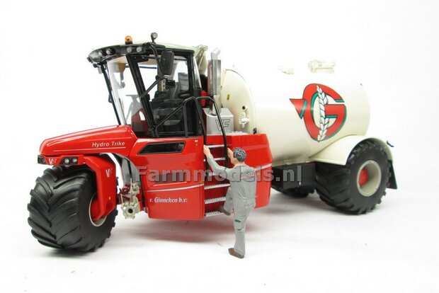 Rebuilt &amp; ND-VERVAET Hydro Trike, CREME/ WITTE RAL 1013 TANK + V. GINNEKEN LOGO 1:32 Marge Models  MM1819-VGINNEKEN-3