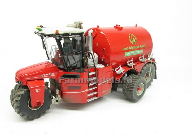 Rebuilt, Dirty &amp; ND: DIRTY VERVAET Hydro Trike XL, TANK NAADLOOS + van Alphen Axel LOGO 1:32 Marge Models  MM1819-ALPHEN-RB-5