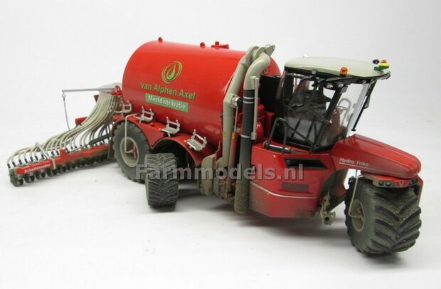 Rebuilt, Dirty &amp; ND: DIRTY VERVAET Hydro Trike XL, TANK NAADLOOS + van Alphen Axel LOGO 1:32 Marge Models  MM1819-ALPHEN-RB-5