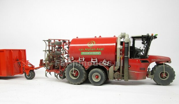 Rebuilt, Dirty &amp; ND: DIRTY VERVAET Hydro Trike XL, TANK NAADLOOS + van Alphen Axel LOGO 1:32 Marge Models  MM1819-ALPHEN-RB-5