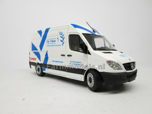 Op &#039;t Root Service Custom Made Mercedes-Benz Sprinter WIT + opdruk Op &#039;t Root L.M.B. Service 1:32  MM1905-01-R 