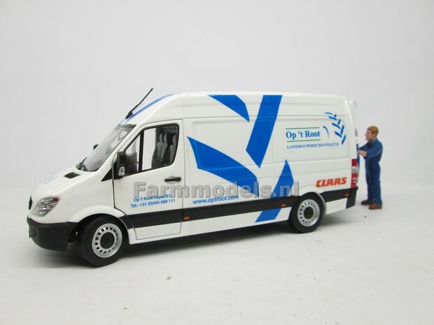 Op &#039;t Root Service Custom Made Mercedes-Benz Sprinter WIT + opdruk Op &#039;t Root L.M.B. Service 1:32  MM1905-01-R 